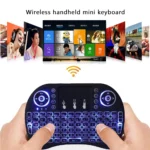 i8 2.4G Air Mouse with Touchpad Keyboard: Backlit Mini Wireless Keyboard for PC, Android TV Box