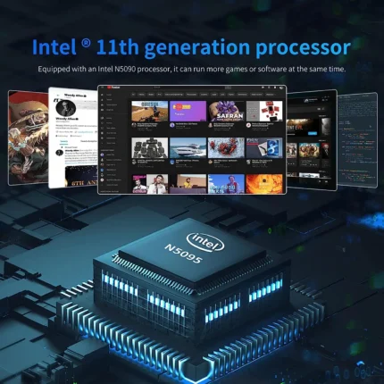 TUHUI 15.6 Inch Gaming Laptop: Intel Celeron N5095, DDR4 16GB RAM, 512GB SSD + 1TB SSD, Windows 11