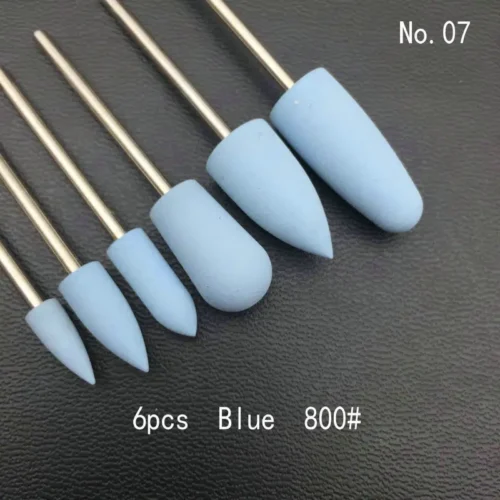 Silicon Nail Drill Set – 6PCS Electric Polishing Tools
