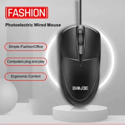 USB Wired Gaming Mouse: Optical, 1000 DPI, LED, 3 Buttons, for PC Laptop Computer Accessories