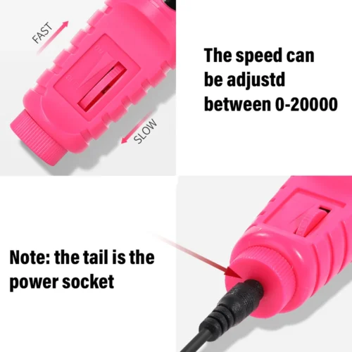Electric Nail Drill Machine Set – for Manicure & Pedicure