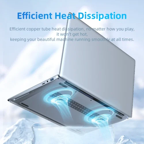 Dual Screen Gaming Laptop: 15.6″ IPS + 7” Touch, Windows 11, Intel Celeron N5095, 16GB RAM, 512GB SSD, Notebook Computer