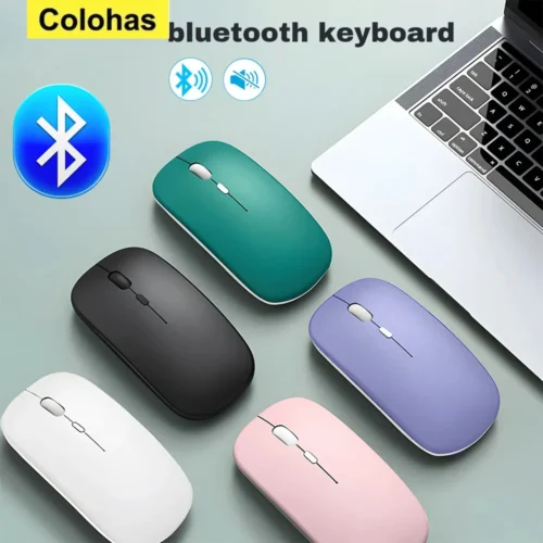 Wireless Bluetooth Mouse, Silent Ergonomic Design for iPad, Samsung, Huawei, Windows, and Android Tablets