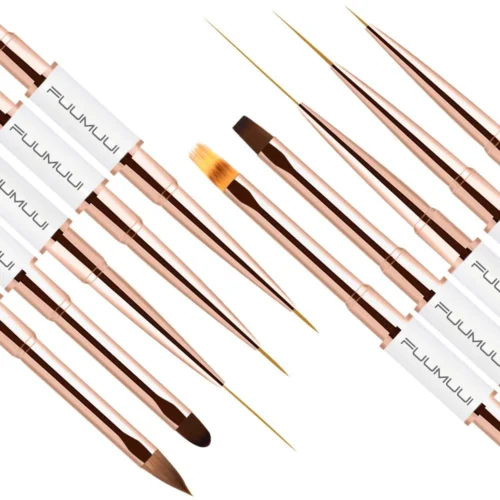 Dual-Ended Nail Art Brush Set – 5PCS for 10 Brush Designs