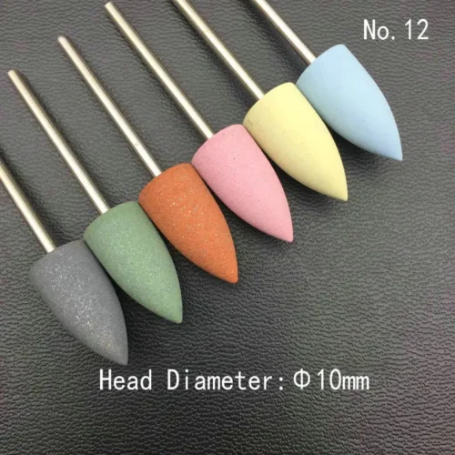 Silicon Nail Drill Set – 6PCS Electric Polishing Tools