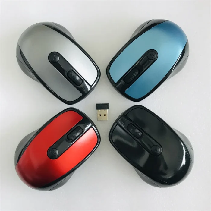 USB 3.0 Receiver Wireless Mouse: 2.4G Silent Mouse, 4 Buttons, 1600DPI Optical, Ergonomic, for Laptop PC
