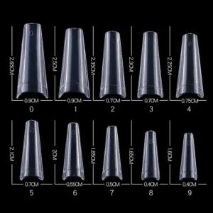 500pcs Clear French Coffin Press-On False Nail Tips - Gel Polish Manicure Capsule Warranty In All Our Products!!!