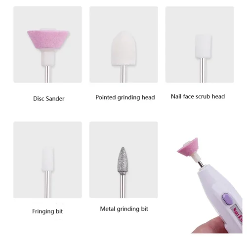 Mini Electric Nail Grinder – Travel-Friendly Nail Polisher