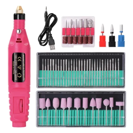Electric Nail Drill Machine Set for Pedicure and Manicure