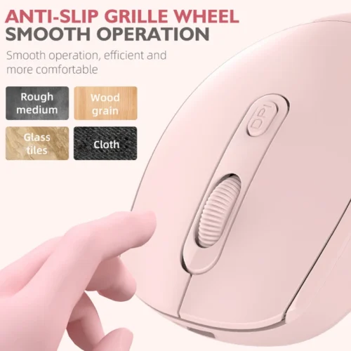 Rechargeable 2.4G Ergonomic Wireless Mouse, For Laptop, PC, Chromebook, and Notebook