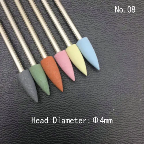 Silicon Nail Drill Set – 6PCS Electric Polishing Tools
