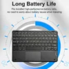 Mini Rechargeable Wireless Bluetooth Keyboard with Touchpad: Compatible with iOS, Android, Windows. Ideal for iPad, Tablets
