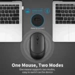 Rechargeable Gaming Mouse: Wireless, Bluetooth-Compatible, for Laptop, PC, Tablet, Mute, Ergonomic