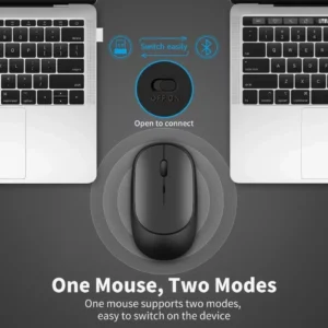 Rechargeable Gaming Mouse: Wireless, Bluetooth-Compatible, for Laptop, PC, Tablet, Mute, Ergonomic