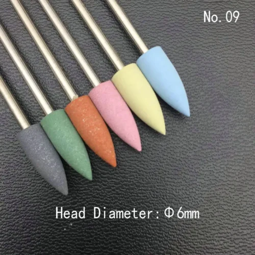 Silicon Nail Drill Set – 6PCS Electric Polishing Tools