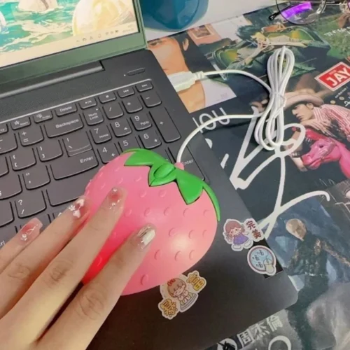 Adorable Optical Gaming Pink Mouse, Small Design for PC and Girls Gifts