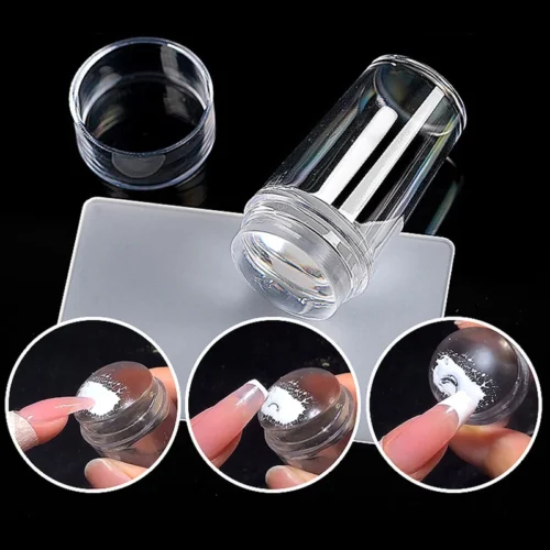 Marshmallow Nail Stamper and Scraper – DIY Manicure Tool Set