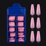 100Pcs Natural Coffin Press-On Fake Nails - Long Ballerina Style Nail Art Tips- All Our Products Come with an Amazing Warranty!