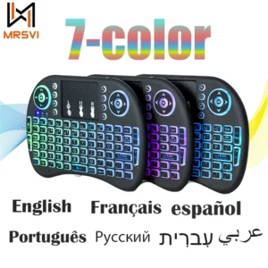 i8 2.4G Air Mouse with Touchpad Keyboard: Backlit Mini Wireless Keyboard for PC, Android TV Box