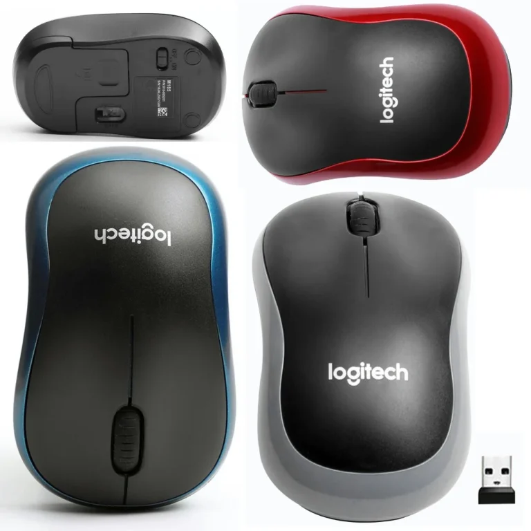 M185 2.4 GHz USB Wireless Mouse: Logitech Mouse, 1000DPI Optical, Ergonomic, for Mac OS/Windows, Mini PC Gamer Mouse