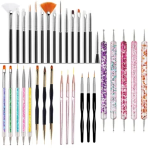 LARGE COMBOS Nail Art Brush Design Tip Painting Manicure Brushes