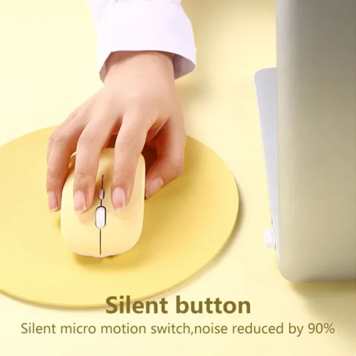 Wireless Bluetooth Mouse, Silent Ergonomic Design for iPad, Samsung, Huawei, Windows, and Android Tablets
