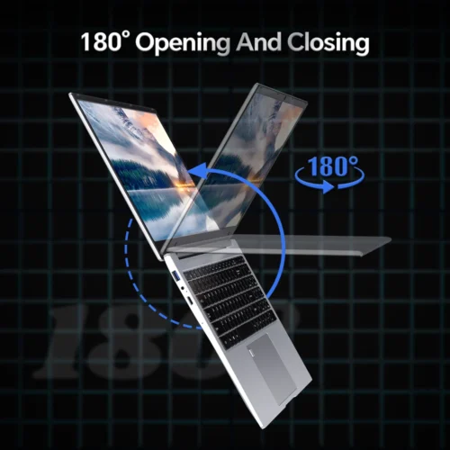 15.6 Inch Celeron N5095 Gaming Laptop: 16GB DDR4 RAM, 512GB SSD + 1TB SSD, Windows 11, IPS Display, 2.4G/5G WiFi, One Key Fingerprint Unlock