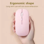 Portable Wireless Bluetooth Mouse: Silent Magic, Ergonomic, for Laptop, iPad, Tablet, Notebook, Mobile Phone, Office, Gaming