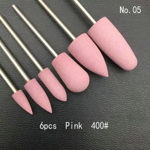 Silicon Nail Drill Set – 6PCS Electric Polishing Tools