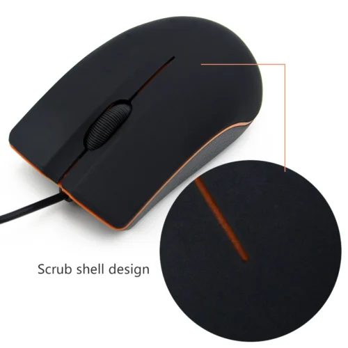 Ultra-Thin Mini USB 3D Wired Mouse, 1200 DPI Optical Gaming Mouse for PC, Laptop, and MacBook
