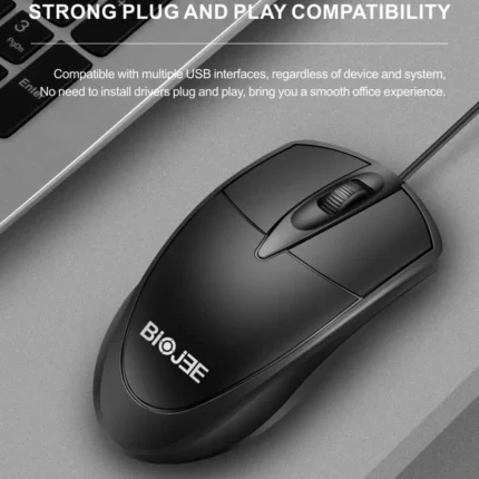 USB Wired Gaming Mouse: Optical, 1000 DPI, LED, 3 Buttons, for PC Laptop Computer Accessories
