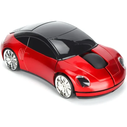 2.4G Wireless Car Mouse, Ergonomic Optical Cordless Mouse with USB Receiver for PC & Office