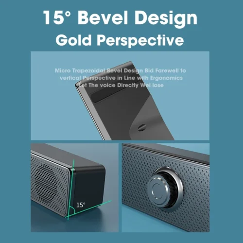Bluetooth 4D Surround Speaker: Home Theater Sound System Computer Soundbar for TV, Subwoofer Wired Stereo with Strong Bass