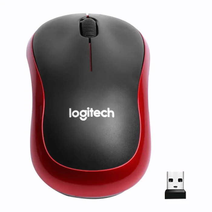 Logitech M185 Wireless Mouse: 2.4 GHz USB, 1000 DPI, 3 Buttons, Silent Gaming, Optical Navigation, for PC/Laptop Gamer