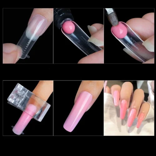Dual Form Nail Molds – 120PCS Quick UV Gel Extensions