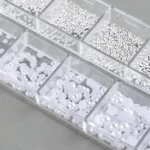 Pearl Half-Round Nail Art Rhinestones – DIY Decoration – Great Warranty on All Our Products!!!
