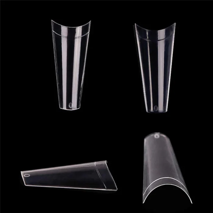 500pcs Clear French Coffin Press-On False Nail Tips - Gel Polish Manicure Capsule Warranty In All Our Products!!!