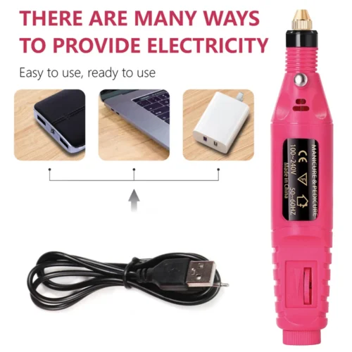 Electric Nail Drill Machine Set – for Manicure & Pedicure