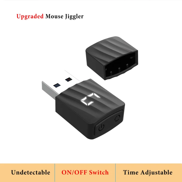 Mouse Jiggler: Undetectable USB Port Device for Computer Laptop, Keeps PC Awake with Simulated Mouse Movement