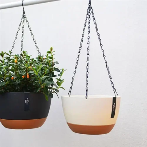 Elegant Set of Hanging Plant Pots – Baskets for Flowers and Watering