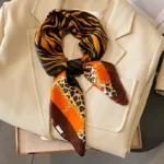 Fashionable Kerchief Prints, this Square Scarf can be worn as a Headband, Neck Kerchief, or Lady’s Muffler