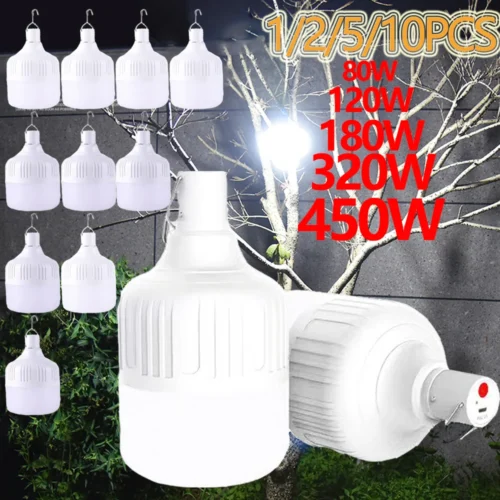 Small Emergency LED – USB Rechargeable Portable Lantern with Hook