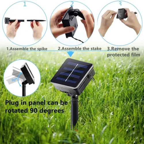 Elegant Outdoor Solar Light – 12M 100 Big Bulb Solar Crystal Ball Lights for Gardens & Patios