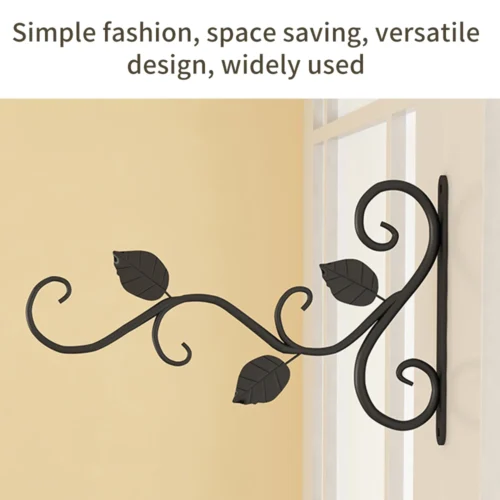 Wall Hanging Elegant Basket Holder – Decorative Hooks for Balcony & Wall Plant Holder