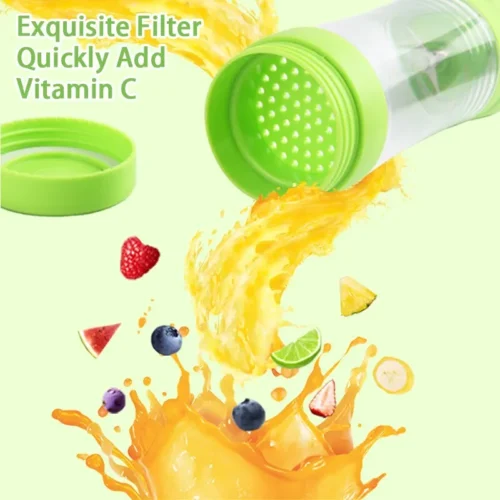 Compact USB Portable Fruit Juice Blender – 6-Blade Mini Juicer for Home & Travel