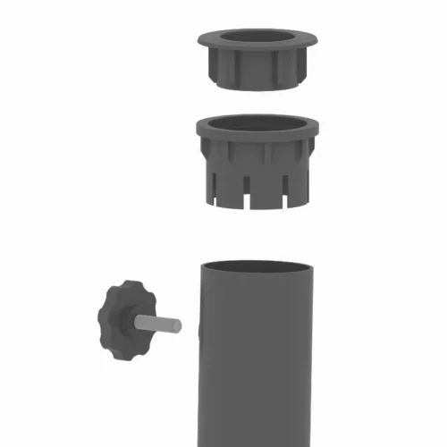 22 lbs Black Round Powder Coated Resin Patio Umbrella Base