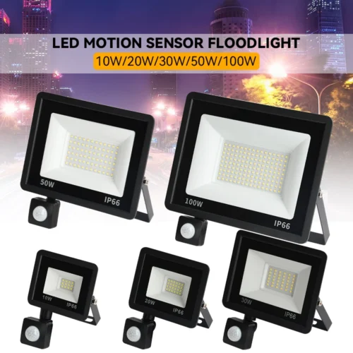 Motion Sensor Outdoor LED Lights – Waterproof LED Spotlight for Outdoor Security