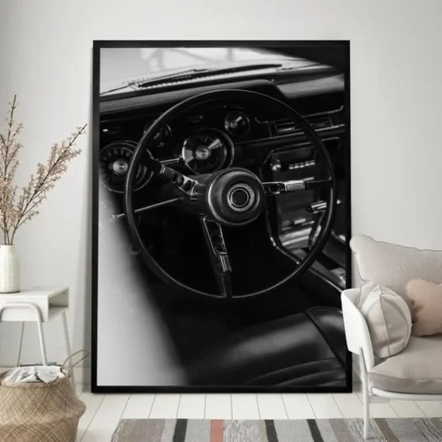 High-Quality Retro Black and White Vintage Photo Poster | Classic Wall Art Decor for Home and Room