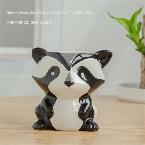 Flower Pot Cute Animal Pot – Ceramic Succulent Plant Pot for Home Décor