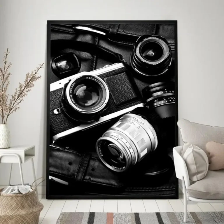 High-Quality Retro Black and White Vintage Photo Poster | Classic Wall Art Decor for Home and Room